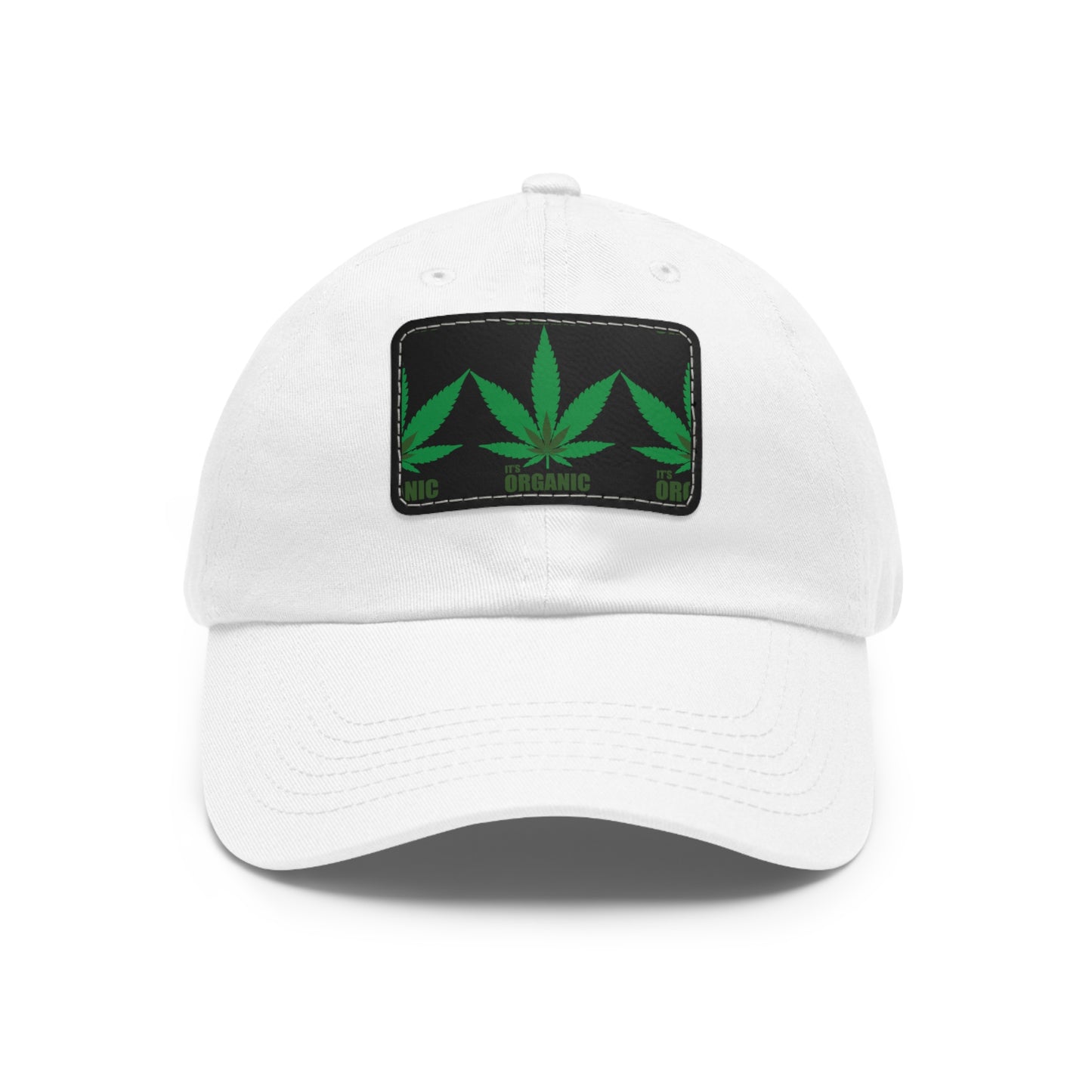 Hat with Leather Patch (Rectangle)